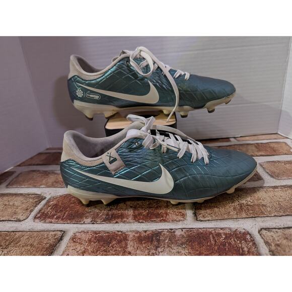 Nike Legend 10 Academy FG/MG 30 Emerald Teal FQ3243-300 Mens Sz 7 Soccer Cleats main image 4